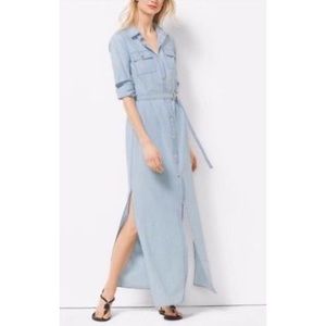 Michael kors denim maxi dress